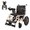 Beige, variant on MediNex Foldable Electric Wheelchair for Adults, Lightweight Aluminum Power Chair, 16" Rear Wheels, Lithium Battery, 20-Mile Range, All Terrain,Blue