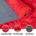 thumbnail image 2 of ZENELESS Super Soft Fluffy Rug for Bedroom,6x9 Red Anti-Skid Plush Floor Carpet for Living Room Home Decor, 2 of 7