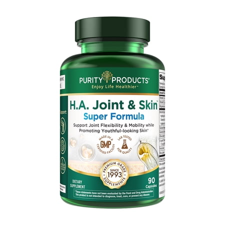 H.A. Joint and Skin Super Formula - Purity Products - BioCell Collagen w/ Hyaluronic Acid Supports Healthy Joint Flexibility, Healthy Synovial Fluid, and Joint Lubrication - 5-Loxin - 90 capsules