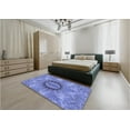 thumbnail image 4 of Ahgly Company Indoor Rectangle Patterned Denim Blue Area Rugs, 5' x 8', 4 of 6