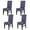 darkblue(Géométrique), variante sur EIGTHTAIL Housse de Protection pour Chaise Lot de 4 Extensible Amovible Lavable en Spandex pour Salle à Manger Décoration de Banquet de Mariage