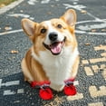 thumbnail image 5 of Winter Dog Boots Protector With Reflective Straps Warm Snow Rain Puppy Shoes For Small Medium Dogs, 5 of 8