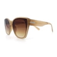 thumbnail image 6 of Womens Collasible Folding Oversized Cat Eye Plastic Sunglasses Beige - Brown, 6 of 8