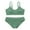 #06, variant on GYRATEDREAM Girl's 2 Piece Swimsuit Solid V Neck Spaghetti Strap Bikini Sets Beach Bathing Suit Swimwear for Teen Kids