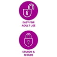 thumbnail image 6 of Parent's Choice Child Safety Cabinet Locks for Baby Proofing, White, 14 Pack, 6 of 7