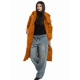 thumbnail image 6 of Long Puffer Jacket for Women, Thickened Winter Coat Hooded with Deep Pockets, Ladies Warm Winter Jacket Orange XL, 6 of 8
