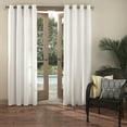 thumbnail image 5 of Sun Zero Sailor Indoor/Outdoor Uv Protectant Room Darkening Grommet Curtain Panel, 54"X108", White, 5 of 7