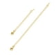 thumbnail image 1 of Extensores de collar PROSTEEL de plata esterlina 925 2 piezas 4 pulgadas chapado en oro, 1 of 6