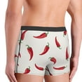 thumbnail image 4 of Kdxio Men's Boxer Briefs with Chili Print - Comfortable and Breathable Underwear for Everyday Wear, 4 of 7