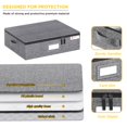 thumbnail image 3 of Caja de almacenamiento YearningHome con carcasa rígida, paquete de 2, color gris, 3 of 6