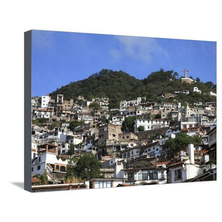 Colonial Silver Christ Statue, Taxco, Colonial Town Well Known For Its Silver Markets, Guerrero State, Mexico Stretched Canvas Print Wall Art By Wendy Connett ()