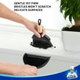 thumbnail image 3 of MR.SIGA Mini Dustpan and Brush Set, Portable Cleaning Brush and Dustpan Combo with Bamboo Handle, Black, 1 Set, 3 of 6