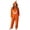 55#Brown, variant on Women Halloween Jack O Lantern Graphic Flannel Oversized Hooded One Piece Jumpsuit Zip Cosplay Loungewear With Side Pockets White M