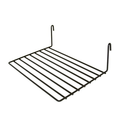 - Econoco - BLK812 Display Grid Racks Straight Shelf, 8