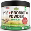 Probiotics for Dogs, Digestive Enzymes, Prebiotics, Pumpkin - 120 Grams 5 Billion CFU - Dog Probiotic Powder Supplement for Allergies, Constipation Immune Support Diarrhea, Beef Flavor USA