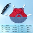 thumbnail image 2 of Small Pet Lop-eared Rabbit Clothes Leash Set  Hoodie Strap Leash for Jeans Guinea Pig Hamster, 2 of 4