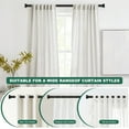 thumbnail image 7 of OLV Adjustable Single Curtain Rod 1" Diameter for Windows Heavy Duty 30-60 Inch,Black, 7 of 7