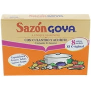 Goya Coriander & Annatto Seasoning 8 Pack - Sazon Culantro y Achiote (Pack of 1)