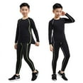 thumbnail image 4 of Mallas de entrenamiento para niños, ropa de secado rápido, ropa de otoño e invierno para niños, baloncesto, fútbol, ropa deportiva de fitness, traje para niños, 4 of 5