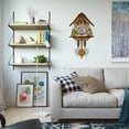thumbnail image 2 of PatungKu Handcraft Wood Cuckoo Clock Forests House Clock Adds Charm To Any Space, 2 of 10