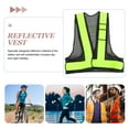 thumbnail image 3 of MLINS High Visibility Safety Vest Adjustable Reflective Vest for Traffic Workers and Outdoor Use Black Size Fits All, 3 of 8