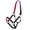Pink, variant on Showman Full Size Horse Nylon Colored Neoprene Lined Halter (Purple)