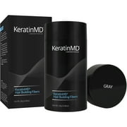 KERATINMD LABORATORIES Hair Building Fibers, Gray, 0.98 oz
