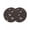 Brown, variant on Japanese Style Round 13 Inch Placemats Set of 2, Vintage Cranes Ocean Wave Black Grey HeatResistant Non Slip Place Mats for Dining Table, Wipeable Braided Kitchen Table Mats for Housewarming