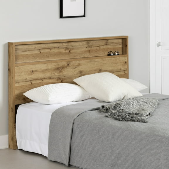 South Shore Musano, Urban Modern Headboard, Full/Queen Brown
