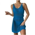 thumbnail image 2 of Summer Cover Ups for Women 2026 Crochet Hollow Out Knit Beach Bathing Suit Vacation Dresses, 2 of 6