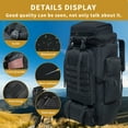 thumbnail image 3 of Vaupan Large Capacity Multi-Pocket Frame Hiking Backpack, 80L Camping Backpack with Charging Port, Scratch-Resistant Waterproof Outdoor Sport Travel Daypack Rucksack for Men Women (Black), 3 of 7