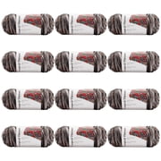Loops & Threads Soft Classic Multi Yarn - Multicolor Yarn for Knitting, Crochet, Weaving, Arts & Crafts - Granite, Bulk 12 Pack