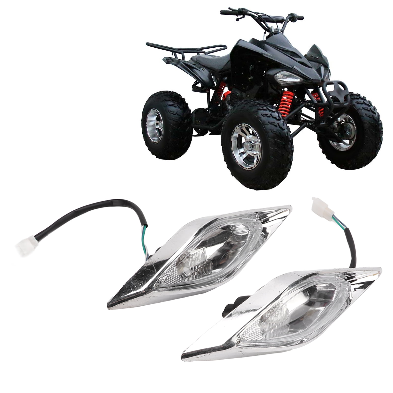 Left & Right Headlight for 110cc Quad ATV 