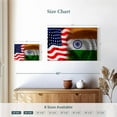 thumbnail image 3 of Elephant Stock India And Usa Flag Wall Art - Horizontal Canvas Wall Art - Living Room Wall Decor - Flags Canvas - Blue And Red Decor - 24" x 16", 3 of 4