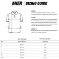 thumbnail image 7 of MIER Men's Golf Polo Shirt Sun Protection Outdoor Sports Shirt Moisture Wicking,White,XL, 7 of 7