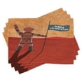 thumbnail image 1 of Ambesonne Orange Place Mats Set of 4, Mars Colonization Space, Standard Size, Orange Red, 1 of 6