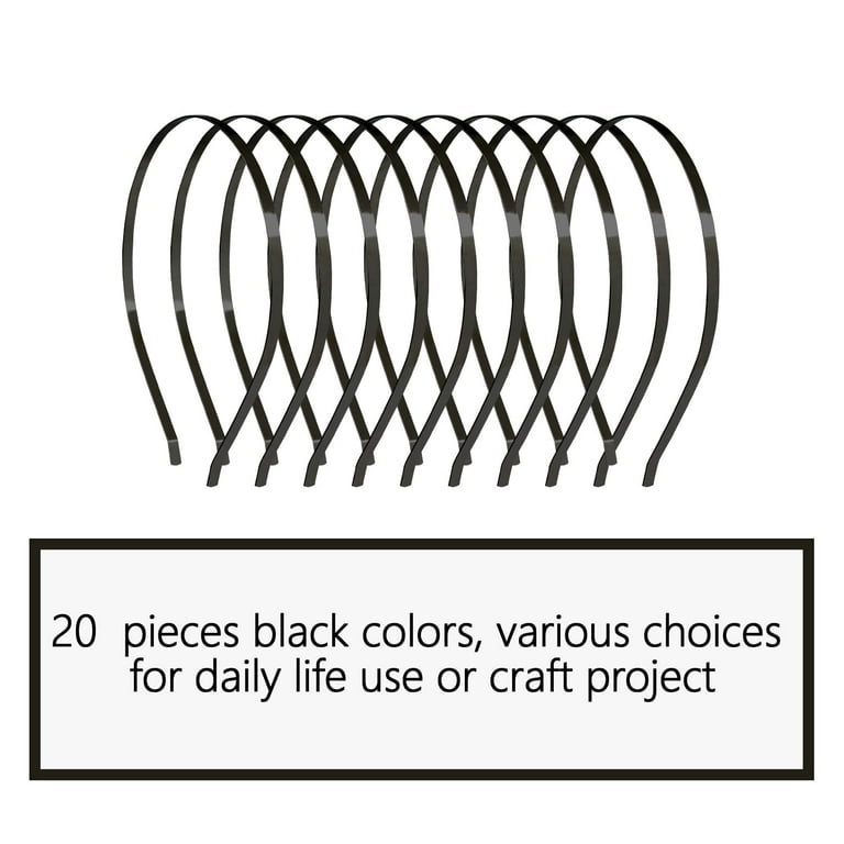 20 Pack Bulk MM Thin Silver Gold Black Plain Blank Hard Metal