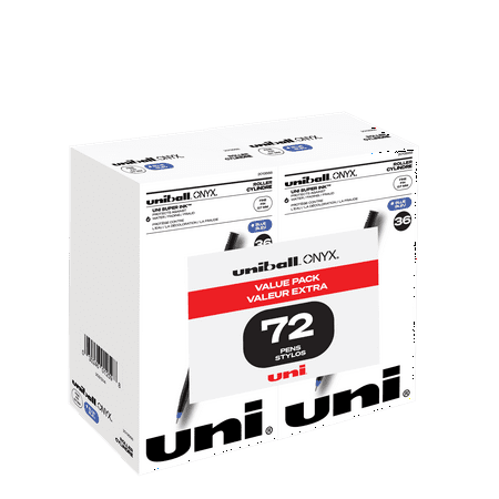 UPC: 0030246012598 | uniball ONYX Rollerball Pens  Fine Point  0.7 mm  Blue Ink  72 Count