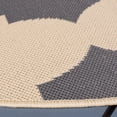 thumbnail image 5 of Safavieh Courtyard Elwyn Geometric Indoor/Outdoor Area Rug, Beige/Anthracite, 5'3" x 5'3" Round, 5 of 10