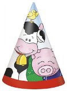 Farm Party Hats, 8-Count - image 2 of 4