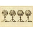 thumbnail image 2 of Lattre, Jean 32x22 Black Ornate Wood Framed with Double Matting Museum Art Print Titled - Spheres et Globes, 1791, 2 of 4