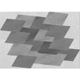 thumbnail image 1 of Ahgly Company Indoor Rectangle Patterned Metallic Silver Gray Area Rugs, 4' x 6', 1 of 6