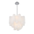 thumbnail image 4 of Crystorama Addis 4 Light Polished Chrome Chandelier - 17.75"W x 13.75"H x 17.75"D, 4 of 12