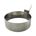 thumbnail image 3 of THLKIF 4Pcs Round Egg Cooker Ring - Omelet Maker Mini Pancake Ring Molds for Cooking Molds Round Shapesr - Stainless Steel Pancakes for Breakfast Egg Fryer Mini Cooking Rings, 3 of 8
