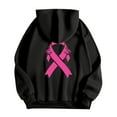 thumbnail image 5 of Breast Cancer Awareness Hoodies for Women 2025 Pink Ribbon Graphic Zip Up Hooded Sweatshirt with Pockets Jackets Coat, 5 of 7