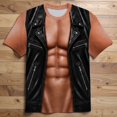 thumbnail image 2 of VeFlora Men's Oktoberfest Outfits, Short Sleeve Button Down Oktoberfest Shirts for Men, Casual Top for Oktoberfest, Party and Festival Wear(Brown/XXXXXL), 2 of 8