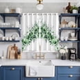 thumbnail image 2 of Green Blooms Floral Kitchen Curtains Window Panels, Farmhouse Spring Flowers Botanical Insulated Window Treatment Curtain, Grommet Curtains for Bedroom/Living Room/Bathroom, 2 Piece 42"Wx63"L, 2 of 8