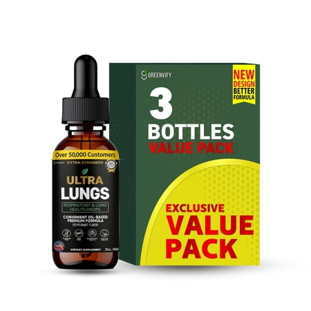 GreenVify Ultra Lungs Respiratory & Lung Health Drops
