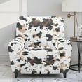 thumbnail image 2 of Xixirimido Cowhide White Pattern Recliner Chair Covers 4 Pieces, Stretch Lazy Boy Recliner Cover, Recliner Sofa Slipcover with Pockets, Furniture Protector for Living Room, Pets, Kids, 2 of 8