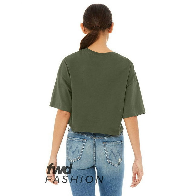 Women's Jersey Crop Tee - BELLA + CANVAS 6482